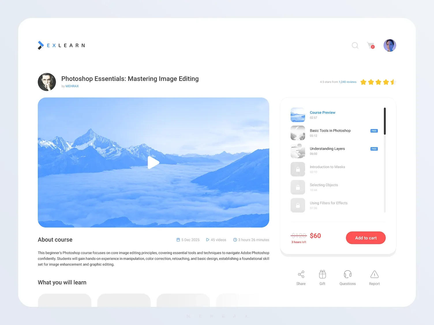 Interface SaaS et application